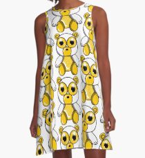 ICONIC LUXURY GOLDEN BEAR A-Line Dress