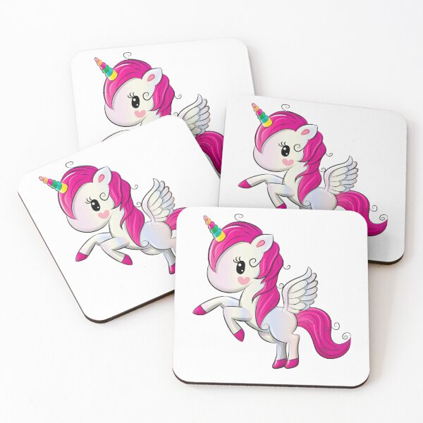Item preview, pink unicorn designed and sold by Ambragis.