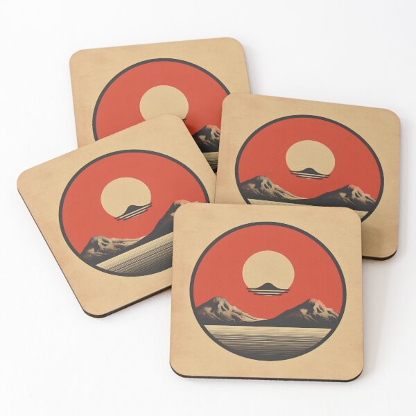 Item preview, Minimalistic Retro Japanese Wall Art | Mountain Melodies designed and sold by Bored Elon.