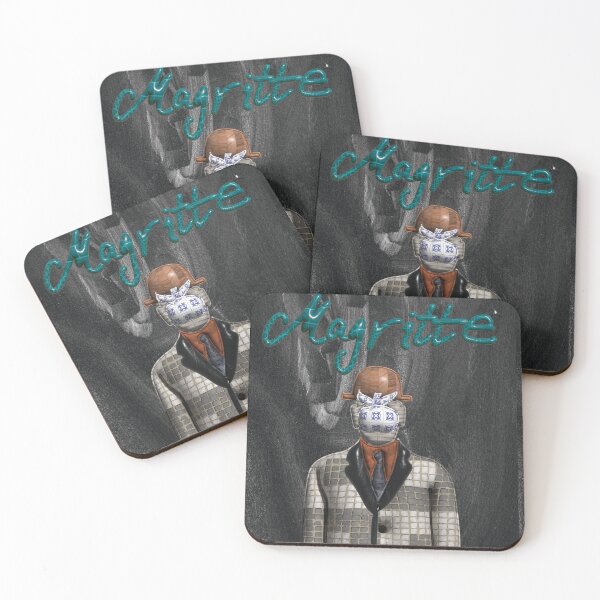 Item preview, Homage to Rene Magritte, son of the man, elegant 3D illustration designed and sold by utaart.