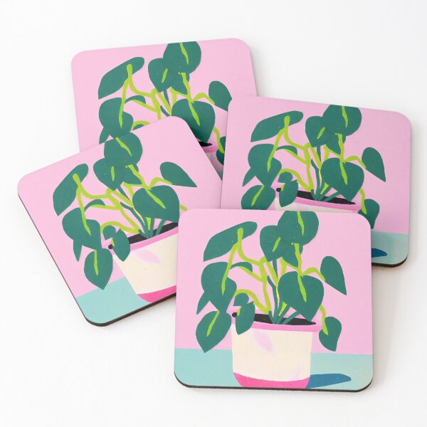 Item preview, Peperomia Obtusifolia Subtle Greenery Retro Poster Home designed and sold by PinkNomad.