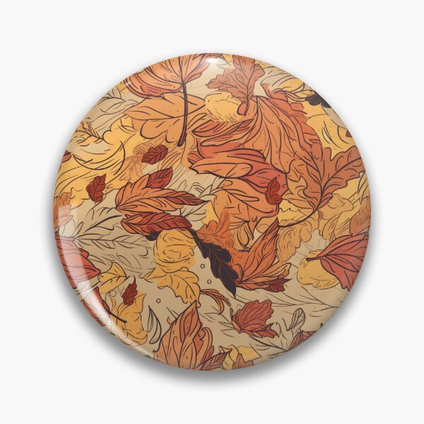 Item preview, Hand-Drawn Autumn Leaves: Windswept Seamless Pattern in Warm Hues designed and sold by stateofhuman.