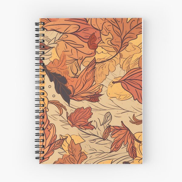 Item preview, Hand-Drawn Autumn Leaves: Windswept Seamless Pattern in Warm Hues designed and sold by stateofhuman.