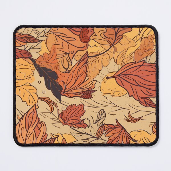 Item preview, Hand-Drawn Autumn Leaves: Windswept Seamless Pattern in Warm Hues designed and sold by stateofhuman.