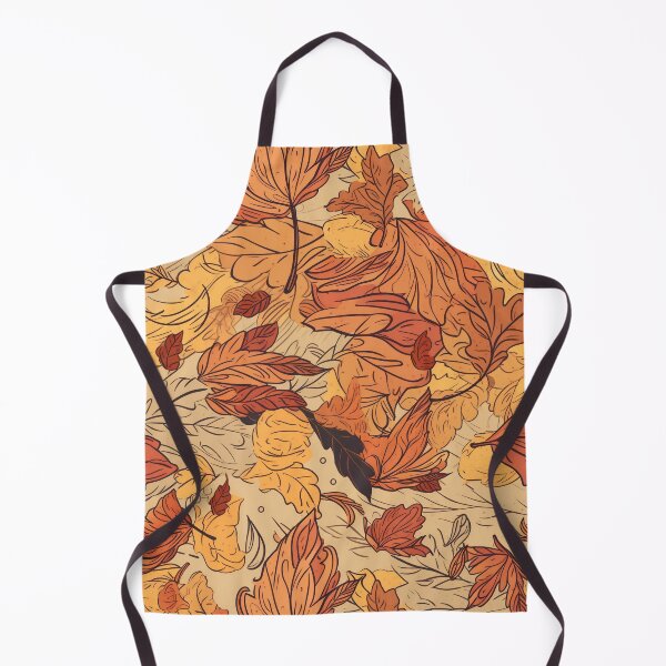 Item preview, Hand-Drawn Autumn Leaves: Windswept Seamless Pattern in Warm Hues designed and sold by stateofhuman.
