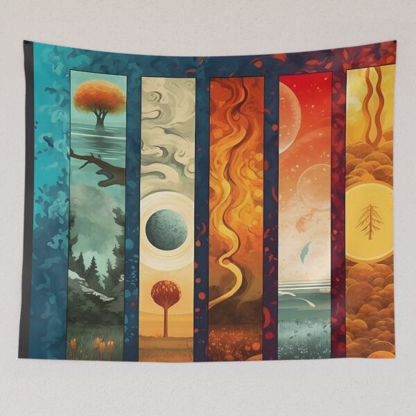Item preview, Five ELEMENTS abstract imagination Classic designed and sold by DaytoNightCo.
