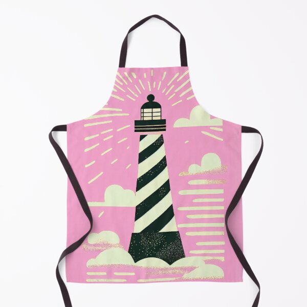 Artikelvorschau, The Pink Lighthouse Retro Poster Dreamy Rooms entworfen und verkauft von PinkNomad.