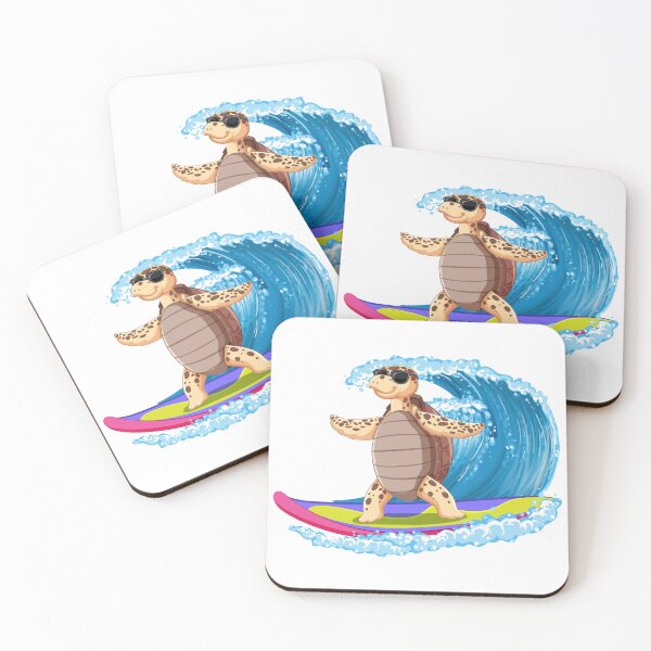 Item preview, Surfing Turtle designed and sold by IvekDesigns.
