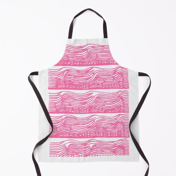 Item preview, Pink Wave Abstract Retro Poster Living Room designed and sold by PinkNomad.
