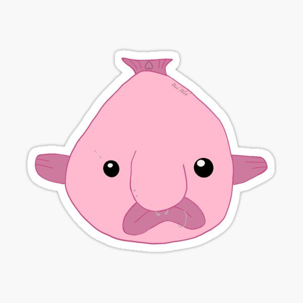 Blobfish costume - ugly blob fish face - Funny' Sticker