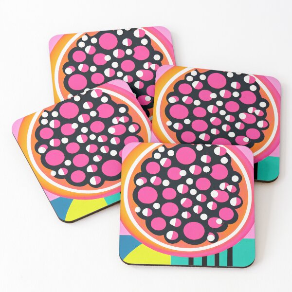 Item preview, Vibrant Pomegranate Retro Poster Kitchen designed and sold by PinkNomad.