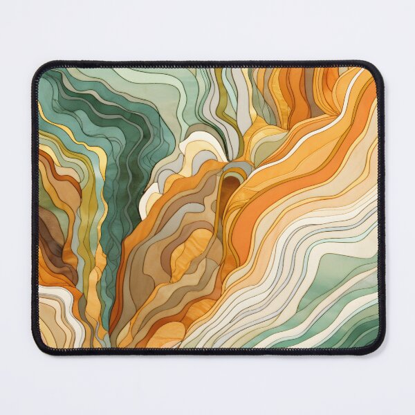 Item preview, Waving Quicksand Dunes | Dune Emerald Mountain | Dunes Abstract Design designed and sold by BoredF.