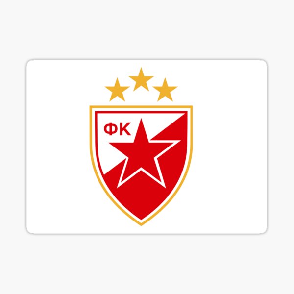 Fk crvena zvezda soccer team logo soccer teams decals, decal sticker #13535