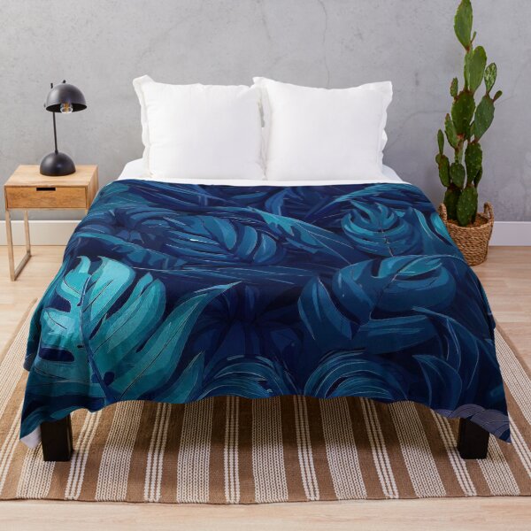 Item preview, Green forest monstera plants pattern designed and sold by TomFrontierArt.