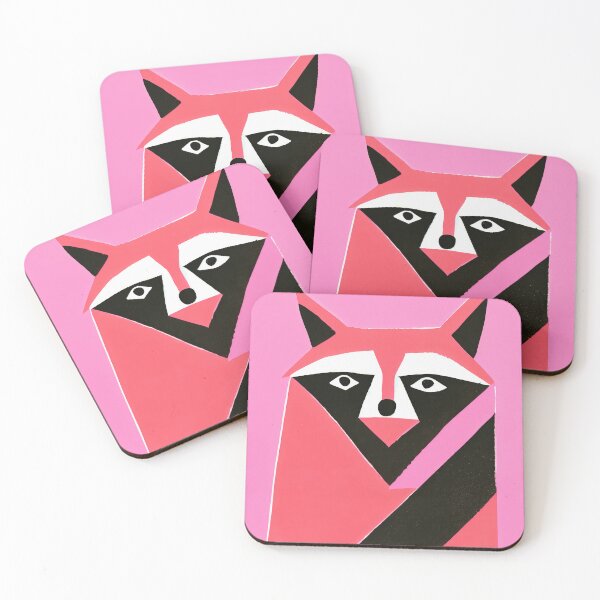 Item preview, Rustic Raccoon Woodland Retro Poster Nurseries designed and sold by PinkNomad.