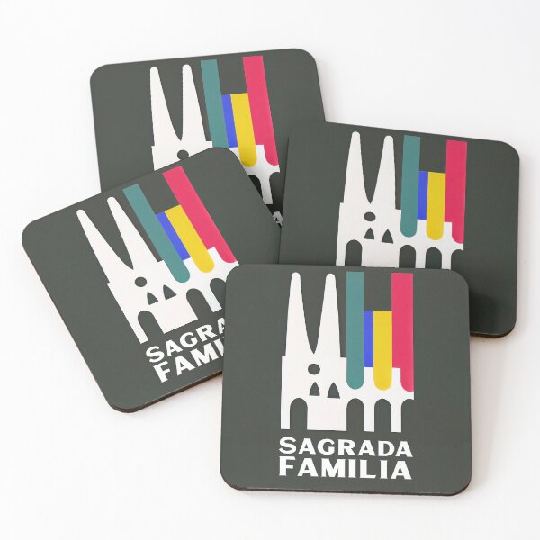 Item preview, Sagrada Familia Retro Poster Minimalist Architectural Beauty designed and sold by PinkNomad.