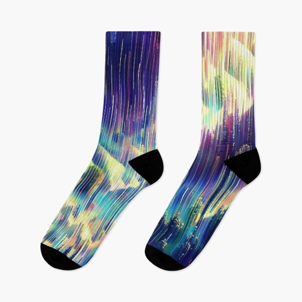 Item preview, Colorful forest in Glitch stripes pattern designed and sold by TomFrontierArt.