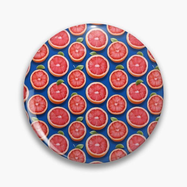 Item preview, Red Grapefruit Pattern Design on Purple Blue Background designed and sold by Nange and Gabe.