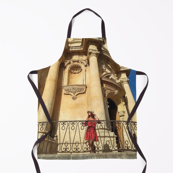 Item preview, A Woman in Red Explores the Baroque of Noto designed and sold by EpicVistas.