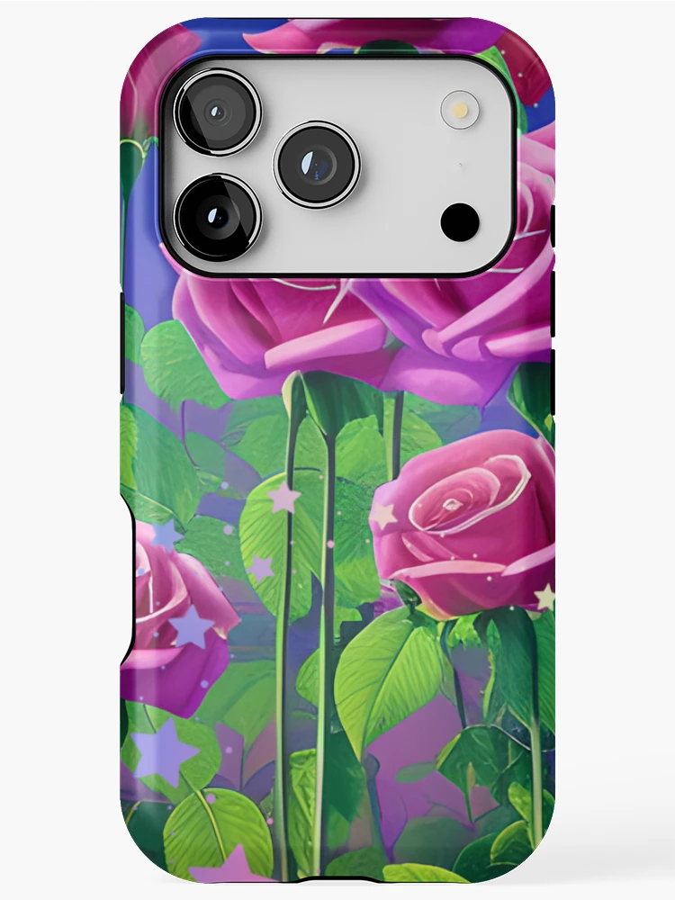 Thumbnail 1 of 4, iPhone Case, Pretty Star Roses designed and sold by Glitteratzzi Couture.