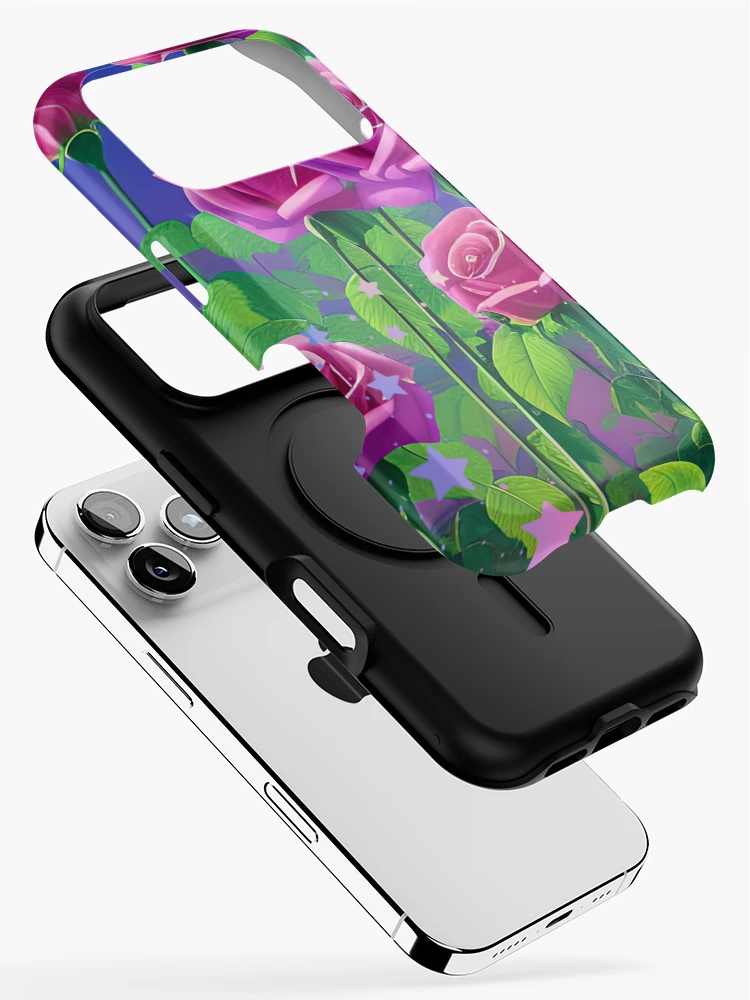 Thumbnail 2 of 4, iPhone Case, Pretty Star Roses designed and sold by Glitteratzzi Couture.