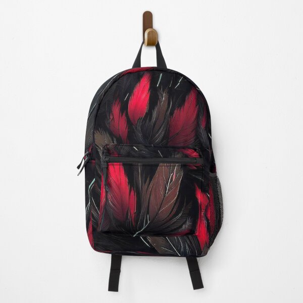Item preview, Black and red feathers pattern designed and sold by TomFrontierArt.