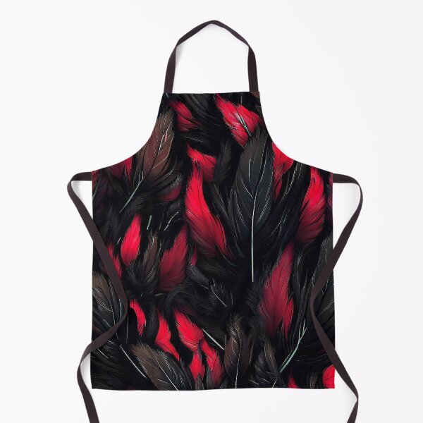 Item preview, Black and red feathers pattern designed and sold by TomFrontierArt.