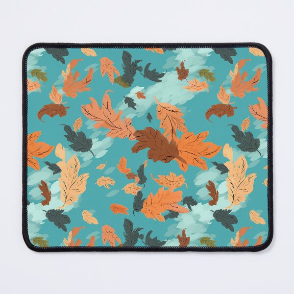 Item preview, Anime-Inspired Autumn var. 4: Seamless Pattern of Windblown Leaves in a Bright Sky designed and sold by stateofhuman.