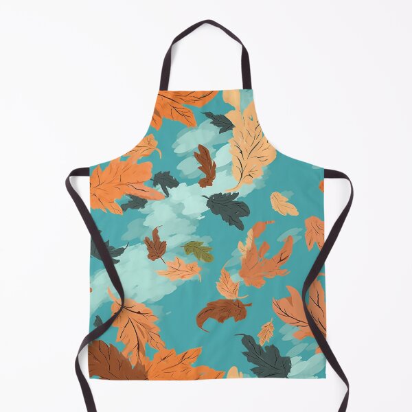 Item preview, Anime-Inspired Autumn var. 4: Seamless Pattern of Windblown Leaves in a Bright Sky designed and sold by stateofhuman.