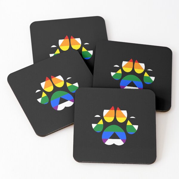Item preview, Ally Pride LGBT Paw  designed and sold by Teho Tune.