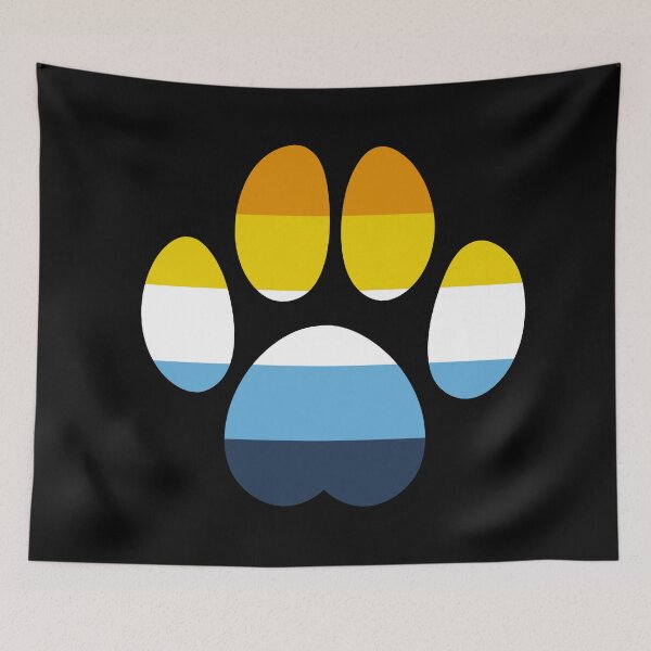 Item preview, Aroace Pride LGBT Paw  designed and sold by Teho Tune.