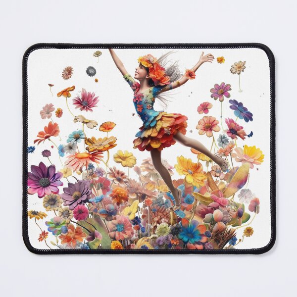 Item preview, Girl playing in a colorful garden designed and sold by astonishwear.