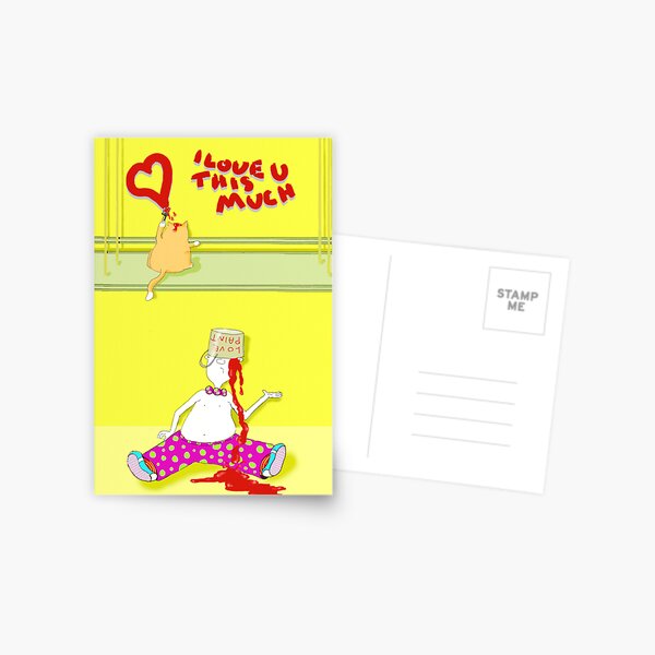 i love u this much Postcard