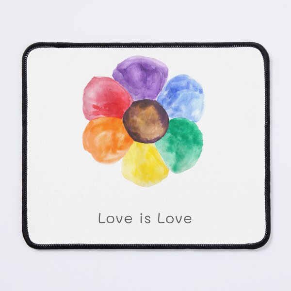 Item preview, LGBT flower love is love designed and sold by ColorandColor.