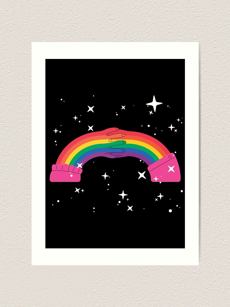 Thumbnail 1 of 3, Art Print, Hand To Hand Pride Month designed and sold by OverDoseDesign.