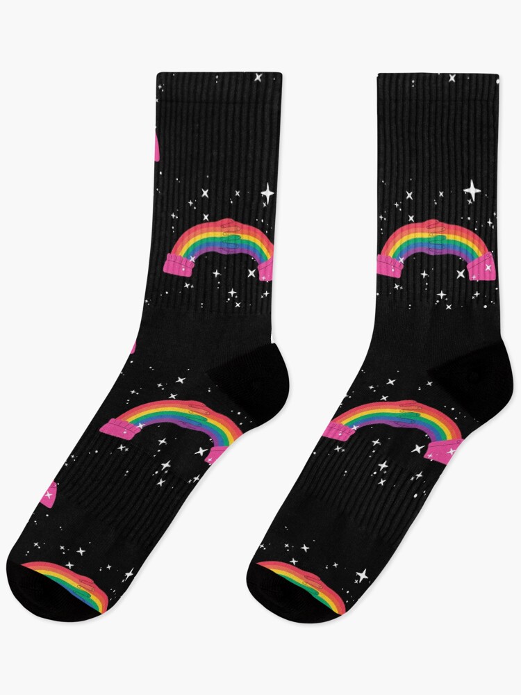 Thumbnail 1 of 5, Socks, Hand To Hand Pride Month designed and sold by OverDoseDesign.