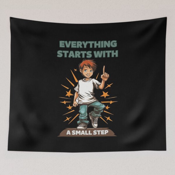 Item preview, Everything Starts With A Small Step designed and sold by RockBeeDesigns.