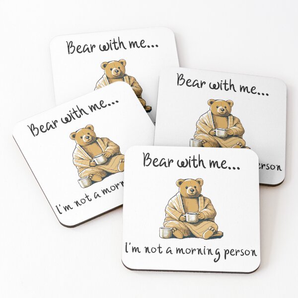 Item preview, Bear with me... I'm not a morning person designed and sold by CreativeWorldSt.