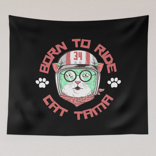 Item preview, Born to Ride Cat Tama Design  designed and sold by Harsh  Katariya.