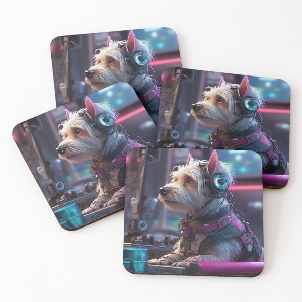 Item preview, cyberpunk dieselpunk dog designed and sold by nolutsch.