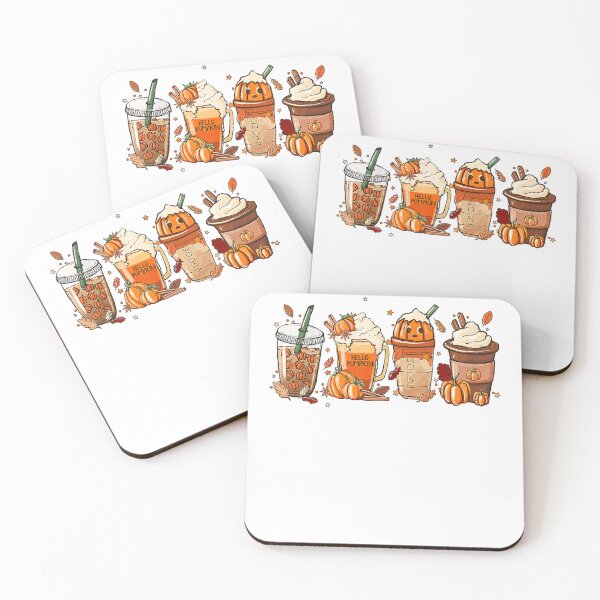 Item preview, Fall Coffee Pumpkin Spice Latte Drinks designed and sold by ChildHoodHarri.