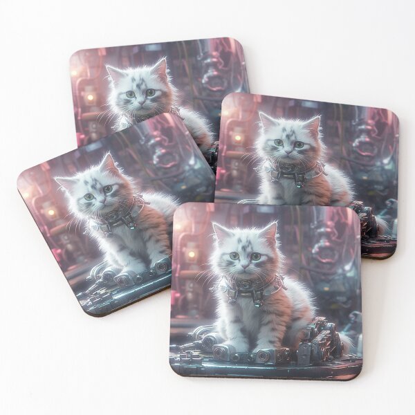 Item preview, cyberpunk dieselpunk cat designed and sold by nolutsch.