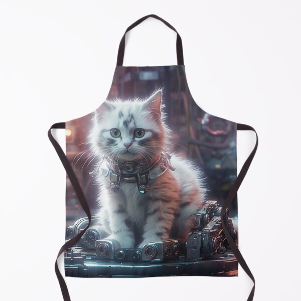 Item preview, cyberpunk dieselpunk cat designed and sold by nolutsch.
