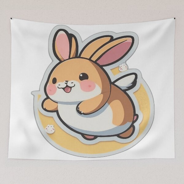 Item preview, Flying orange bunny designed and sold by FFixation.