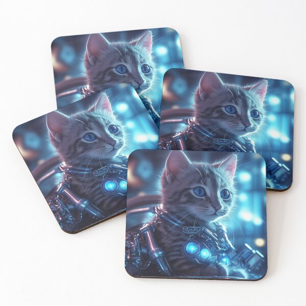Item preview, cyberpunk dieselpunk cat designed and sold by nolutsch.