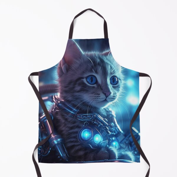 Item preview, cyberpunk dieselpunk cat designed and sold by nolutsch.