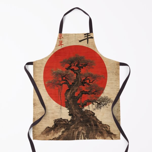 Item preview, Minimalistic Japanese Wall Art | Oriental Zen Tree of Serenity designed and sold by Bored Elon.