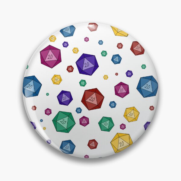 Item preview, D20 Dice Pattern Nat 20 designed and sold by AMHKorni.