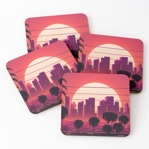 Item preview, 80s Exotic Synthwave Sundown designed and sold by Nightarcade.