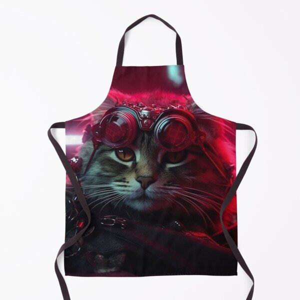 Item preview, cyberpunk dieselpunk cat designed and sold by nolutsch.